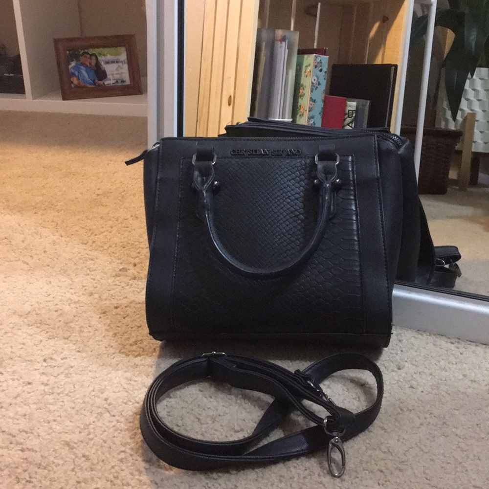 Black Christian Siriano purse